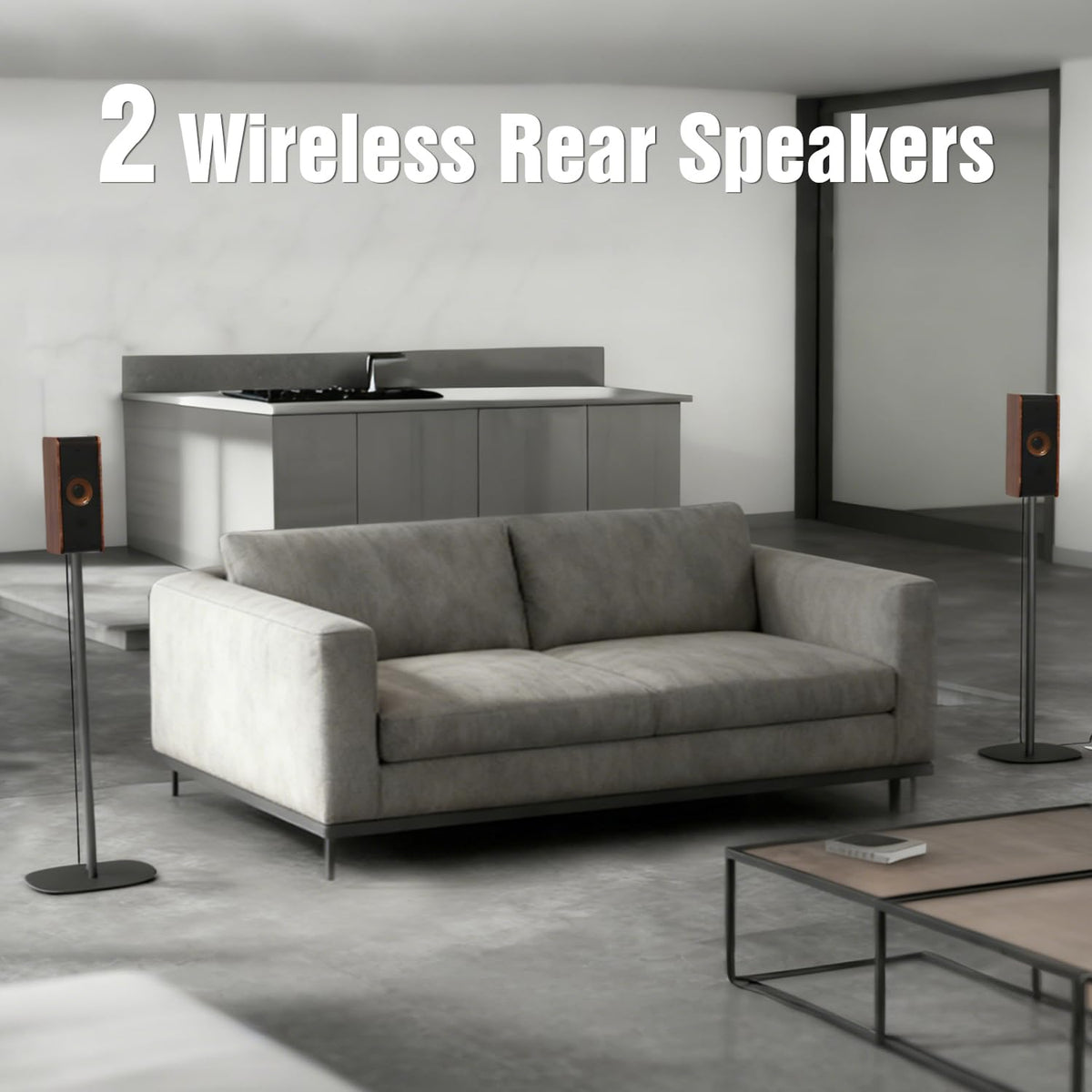 HiWill-Audio Living room setup showing immersive home theater.