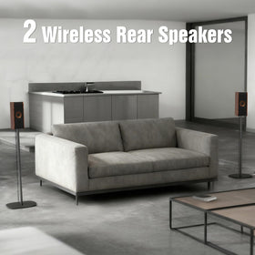 HiWill-Audio Living room setup showing immersive home theater.