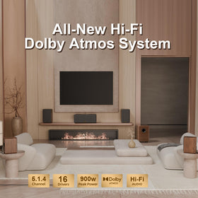Hiwill-Audio M514 center speaker for crisp dialogue and focused vocals.