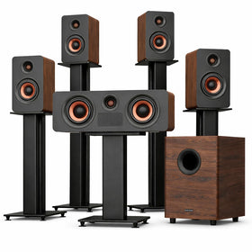 Hiwill-Audio M514 front panel view showing refined finish and clear channel separation.