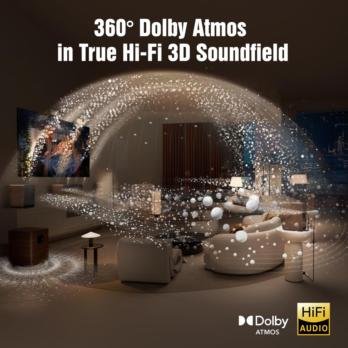 Hiwill-Audio M514 subwoofer 25Hz delivers deep, controlled bass for movies and music.