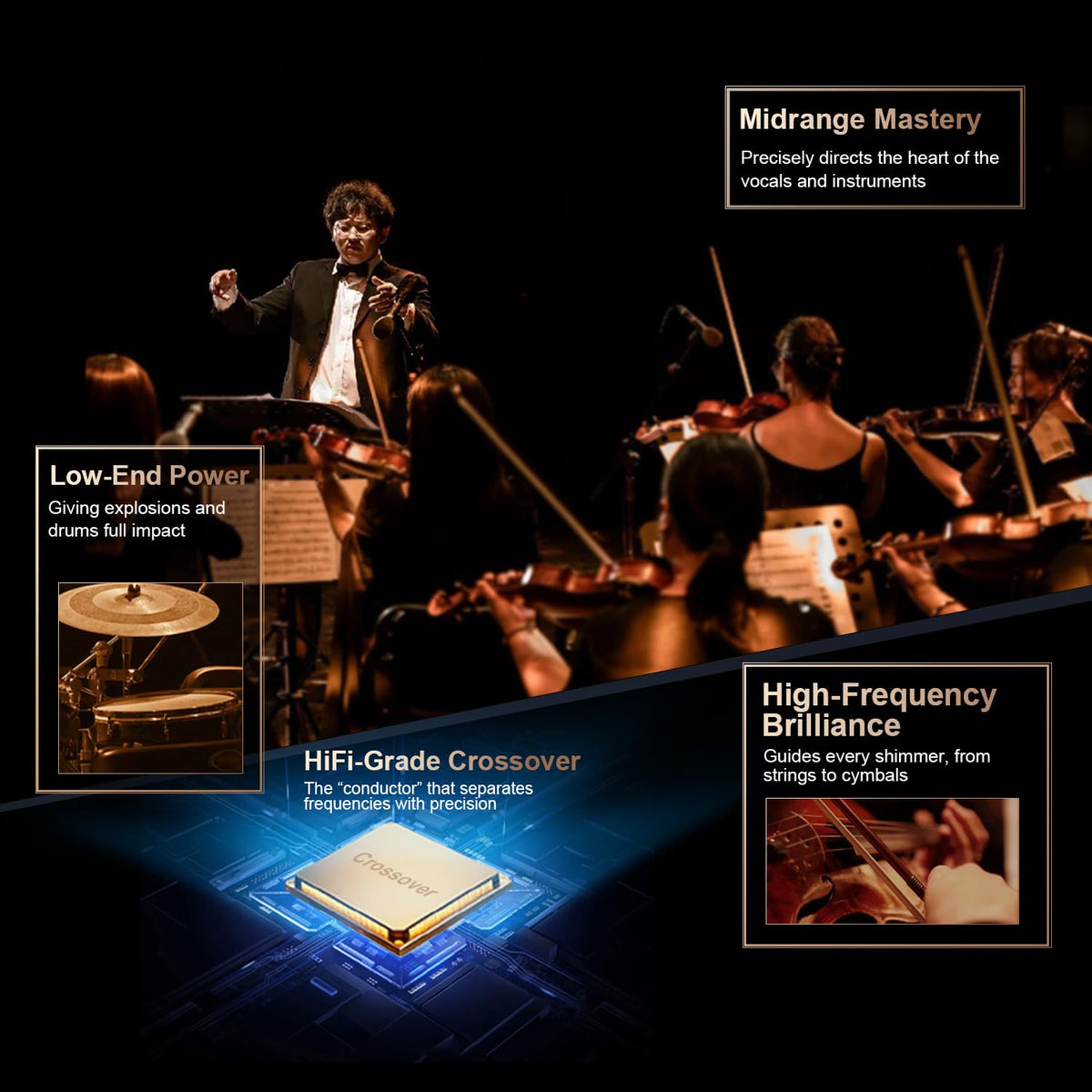 Hiwill-Audio M514 surround-right balanced surround texture for dynamic scenes.