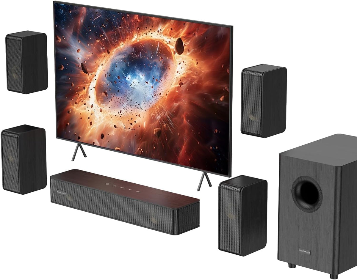 Hiwill-Audio N512 front soundbar delivering immersive dialogue and music