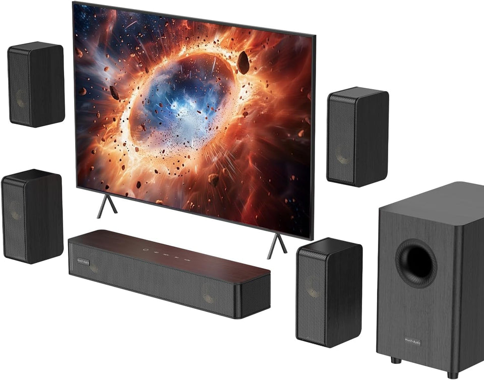 Hiwill-Audio N512 front soundbar delivering immersive dialogue and music