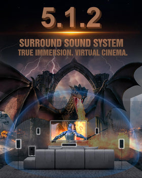 Hiwill-Audio N512 rear surround speakers enhancing room-filling ambience