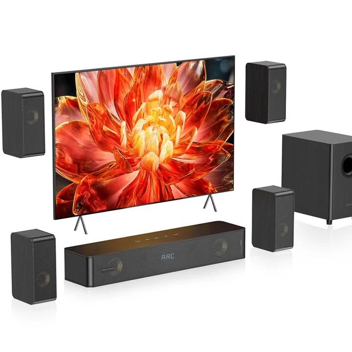 Hiwill-Audio wooden 5-1-2 surround system for immersive home theater sound.