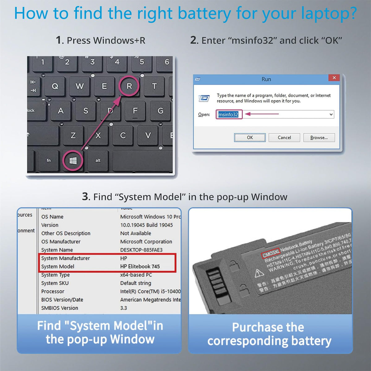 HJTPOWER CM03XL battery on desk, ideal for upgrade and extended sessions.