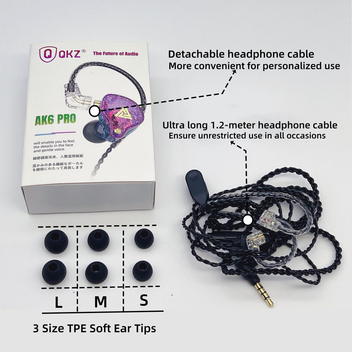 HJX AK6 PRO 3.5mm jack compatibility with devices like smartphone