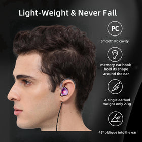HJX AK6 PRO inline microphone and controls for hands-free calls
