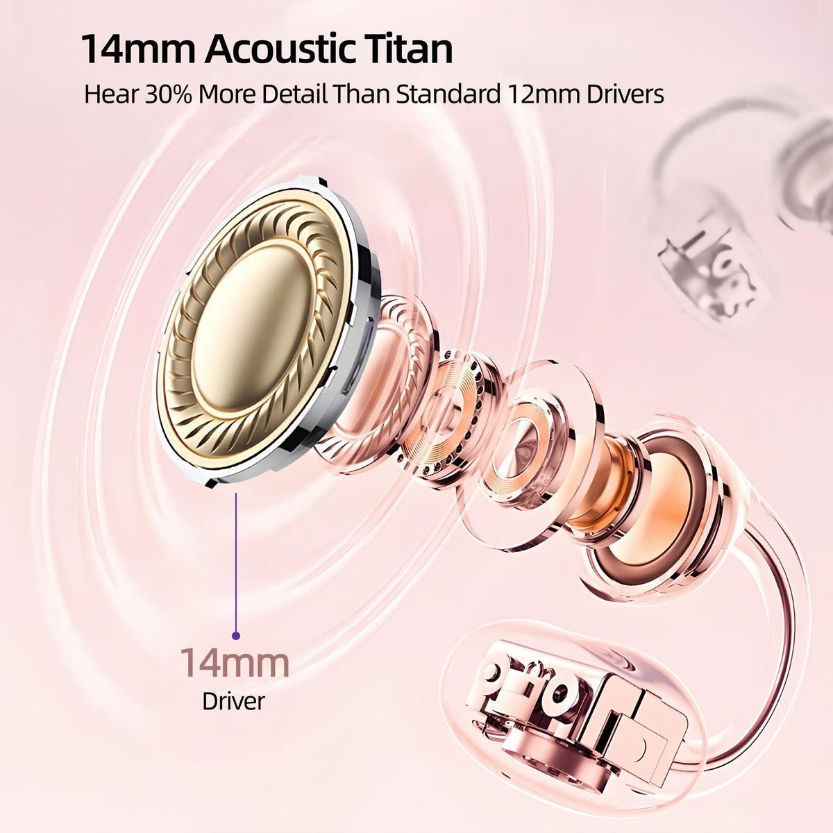 HJX lightweight 5g buds reduce ear fatigue.