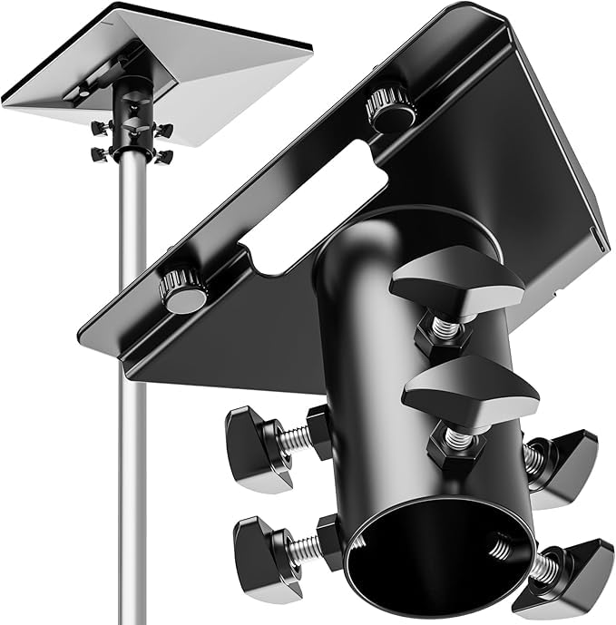 HKMJMYG front view of Starlink Mini mount showing secure fit