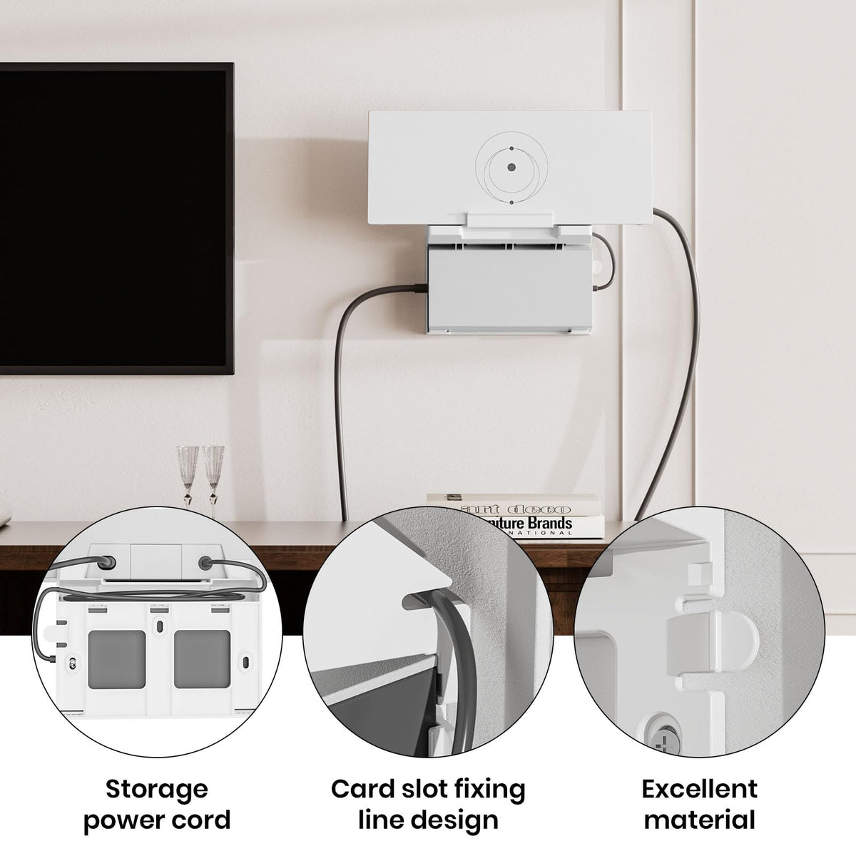 HKMJMYG Starlink Gen3 bracket for power supply keeps cables tidy.
