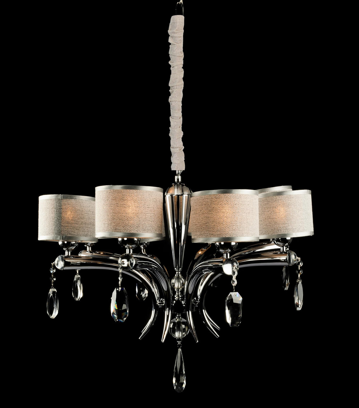 Hkoaodeo in a dining room scene improving ambiance and hiding hanging wires