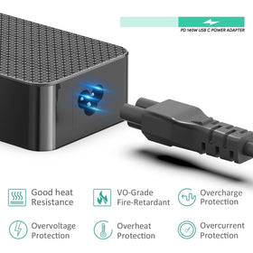 HKY powering a laptop demonstrating high-wattage charging performance