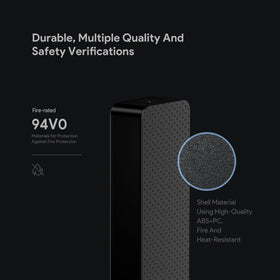 HKY product label showing certifications for safe charging