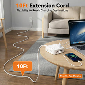 HLCZLUZ 900J surge protector guards electronics from surges.