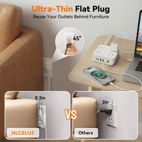 HLCZLUZ power switch provides quick on/off control for convenience.