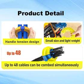 HLIWQYA comb aligning cables on a patch panel for faster installs