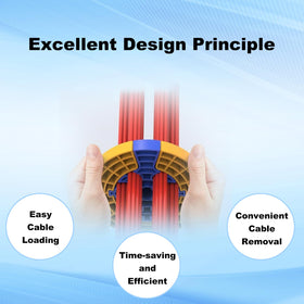 HLIWQYA used to create neat organized ethernet bundle for tidy racks