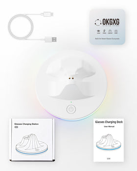 HLNGHOF Ray-Ban Dock status LED light indicates charging status