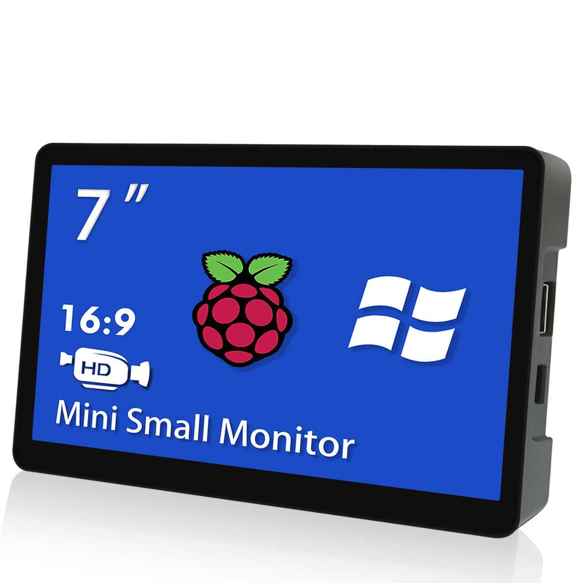 HMTECH 7-inch front view showing display and clear screen benefit