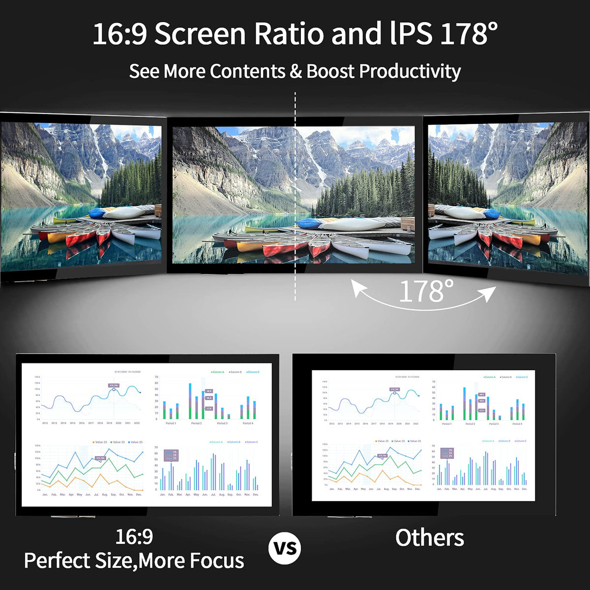 HMTECH 10-1 IPS display close-up shows sharp details and full-bonding glass.
