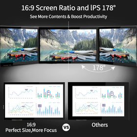 HMTECH 10-1 IPS display close-up shows sharp details and full-bonding glass.