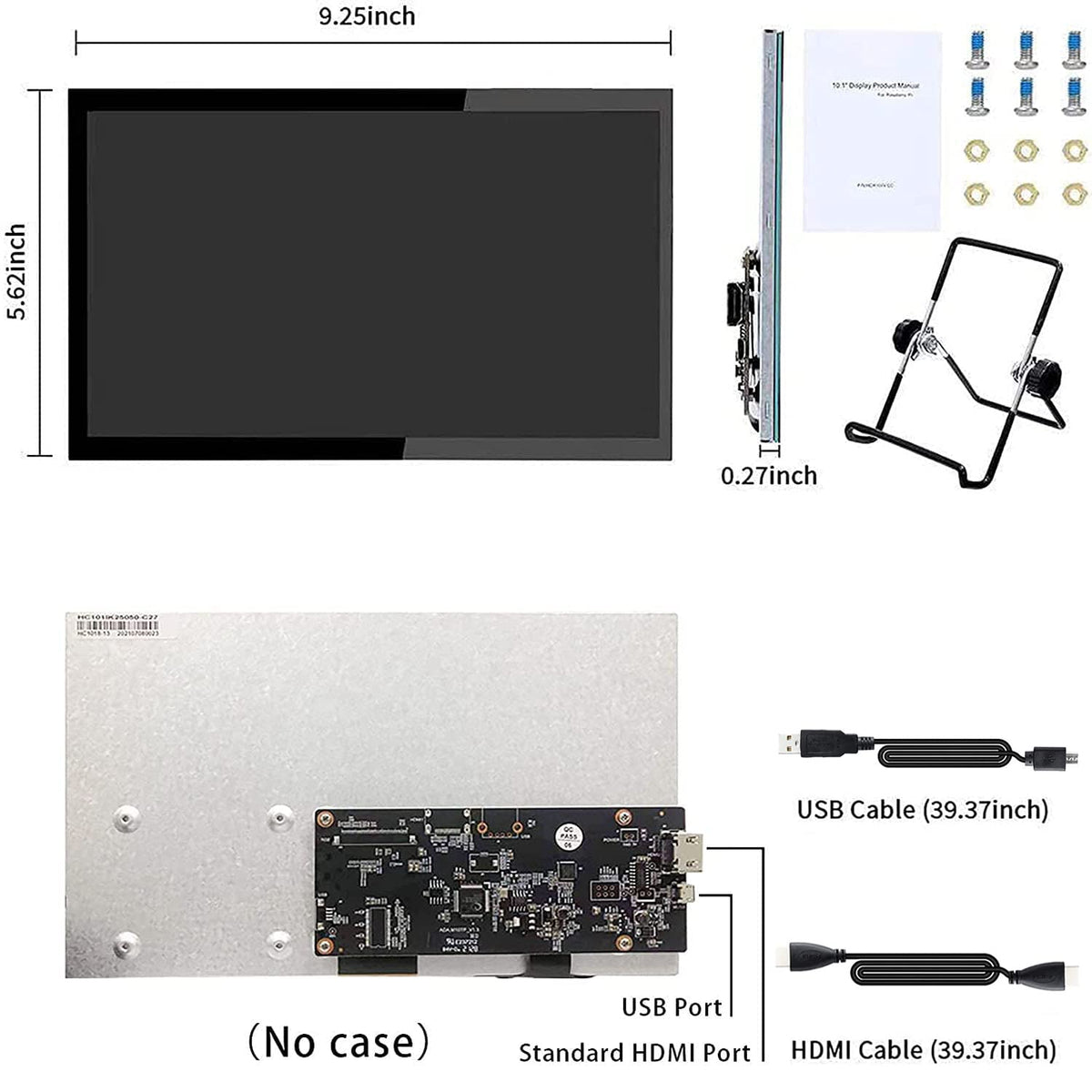 HMTECH tempered-glass touchscreen close-up emphasizes durability and touch responsiveness.