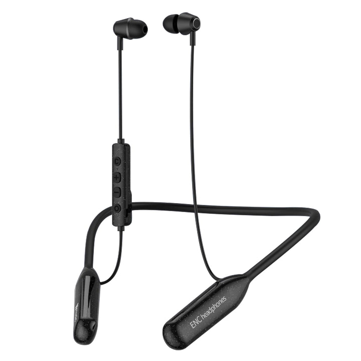 Hmusic H25 front view showing neckband and earbuds for all-day comfort