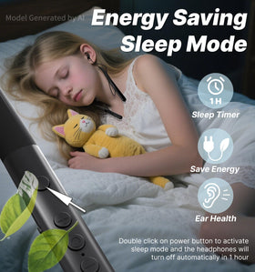 Hmusic HS88 earbuds tucked in pillow demonstrating side-sleeper comfort