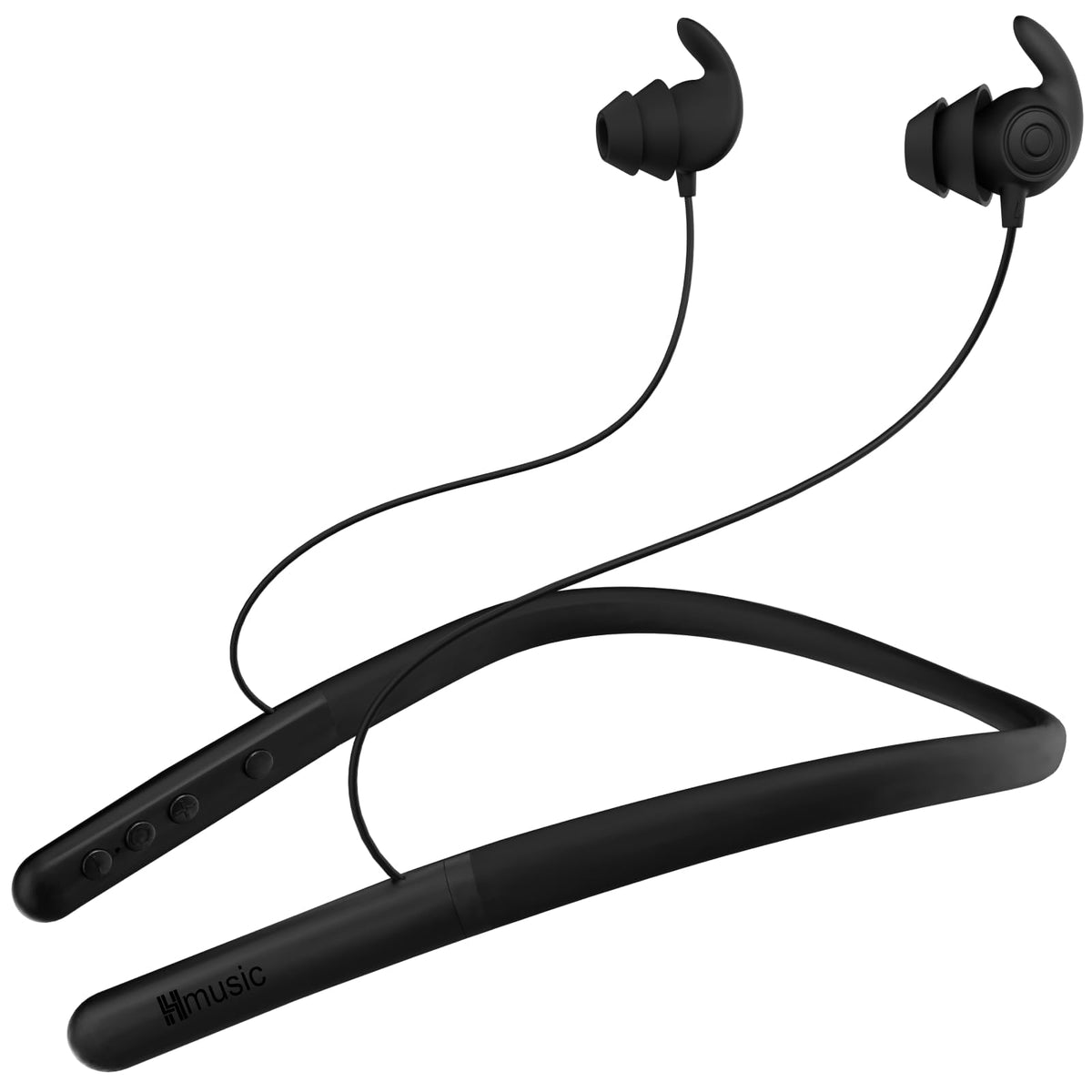 Hmusic HS88 front view showing neckband and earbuds for comfortable sleep