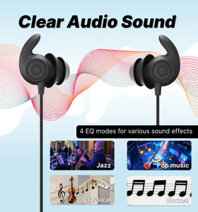 Hmusic HS88 inline remote and mic visible for hands-free calls and control
