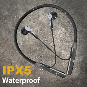 Hmusic neckband IPX5 sweatproof protection during workouts