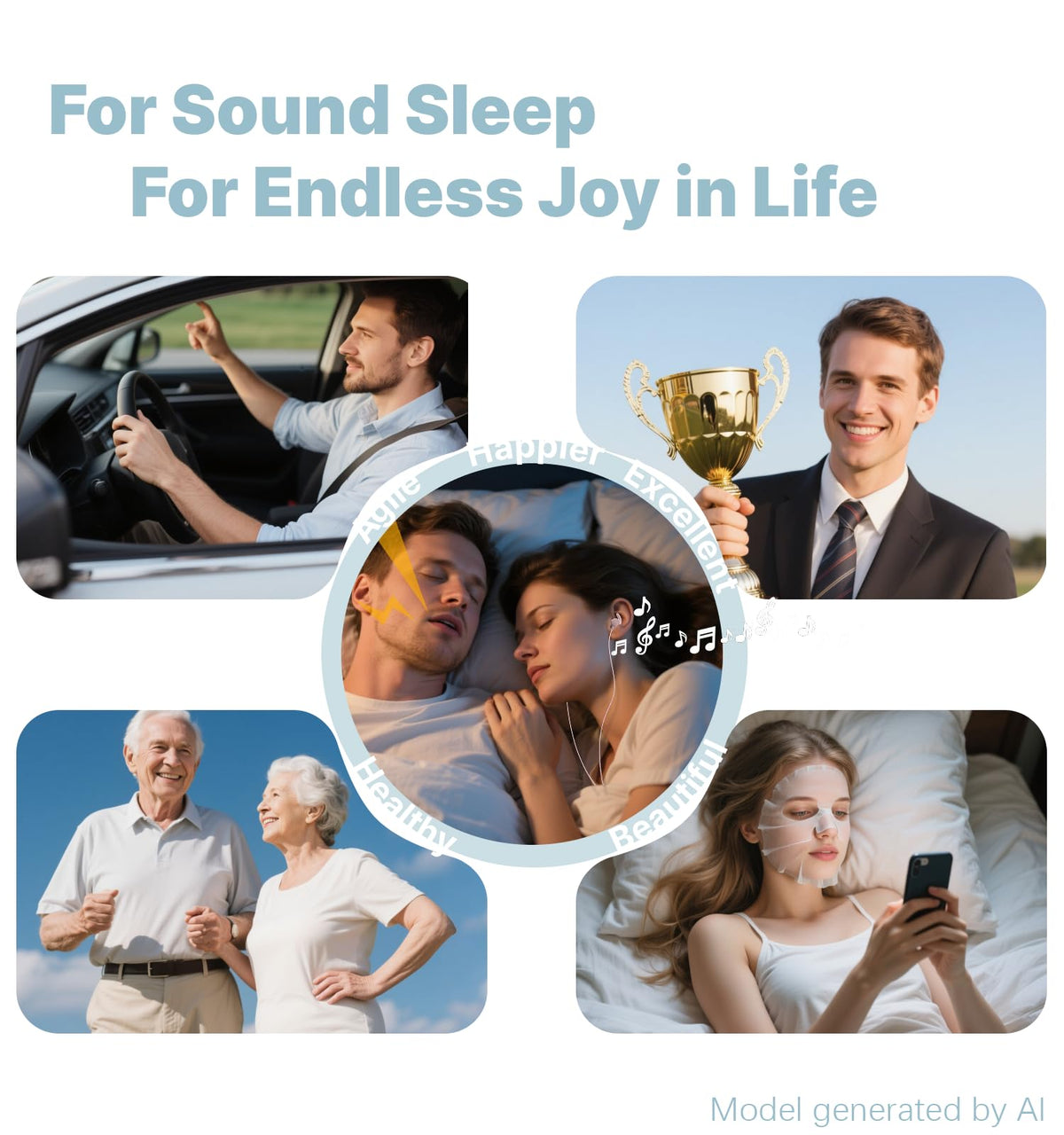 Hmusic Sleep Earbuds weigh 2 g for a barely there feel.