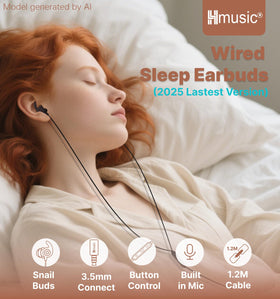 Hmusic soft-silicone 2g earbuds offer barely-there comfort for extended wear.