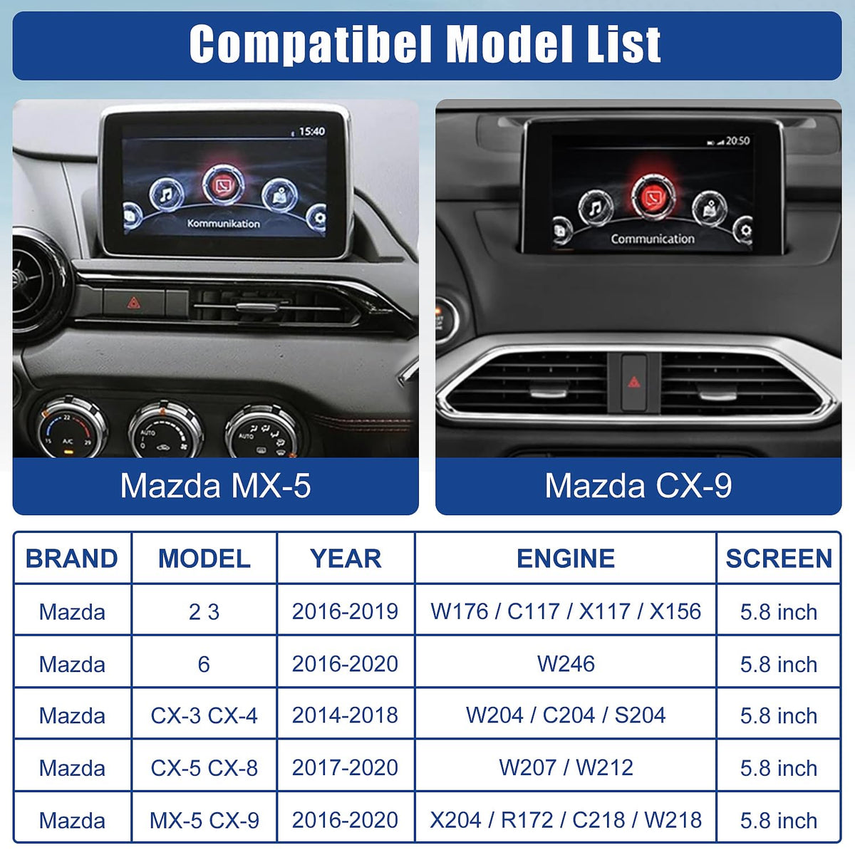 HMYC Mazda CarPlay installation guide demonstrating easy setup