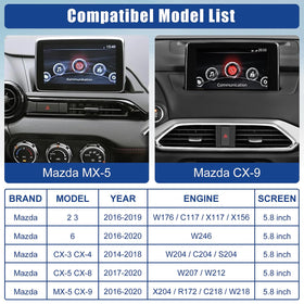 HMYC Mazda CarPlay installation guide demonstrating easy setup