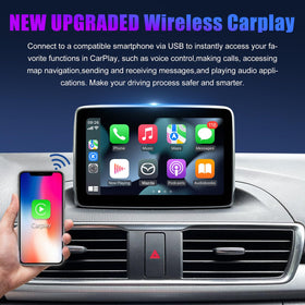 HMYC Mazda CarPlay connects iPhone for maps, calls, and notifications.