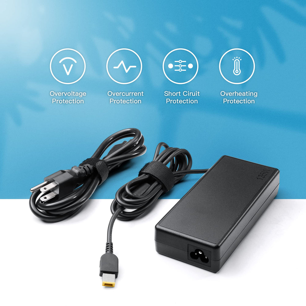 Long 10-foot cable provides flexibility for desk setups and seating distances