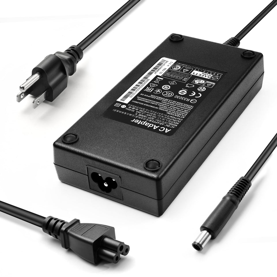 HNHTKJ front view of 180W charger showing label and ports for reliable power