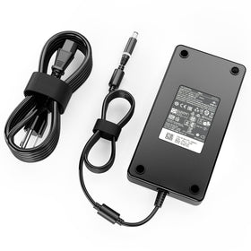 HNHTKJ adapter side profile with label illustrating voltage rating and safety markings