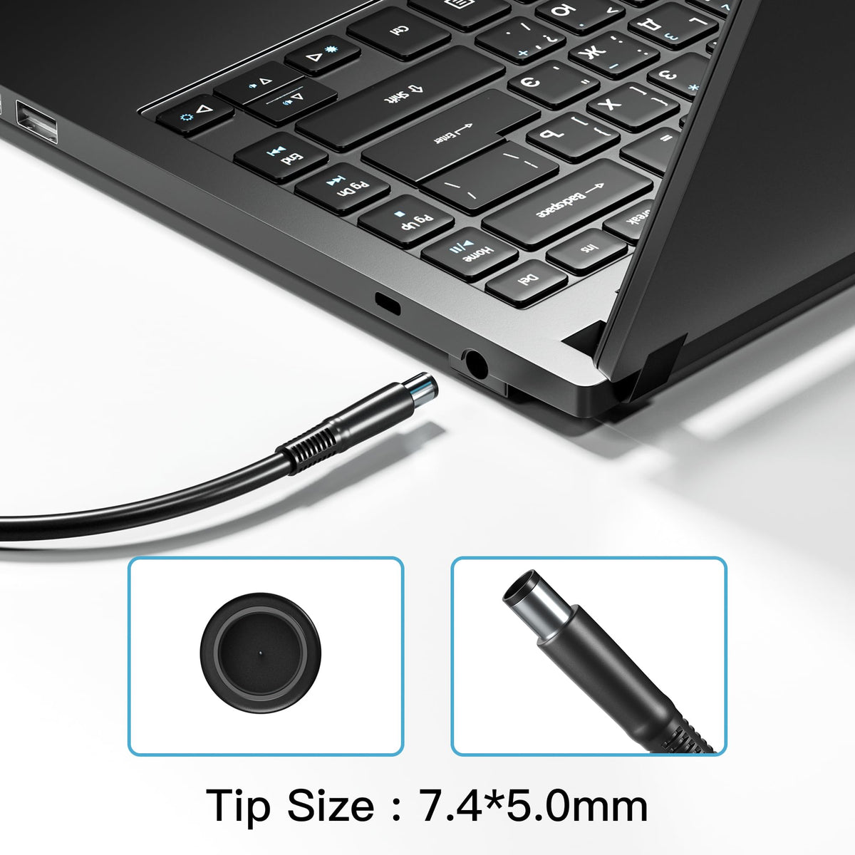 HNHTKJ connected to a Dell WD19 dock demonstrating convenient compatibility