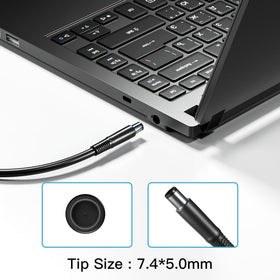 HNHTKJ connected to a Dell WD19 dock demonstrating convenient compatibility