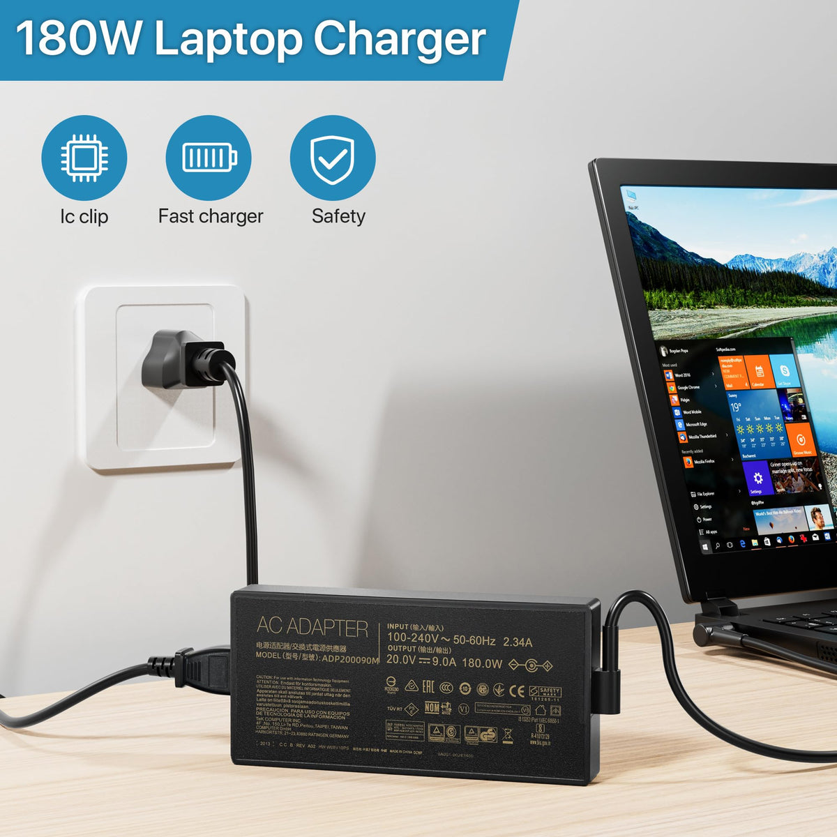 HNHTKJ adapter boxed with power cord showing complete kit benefit