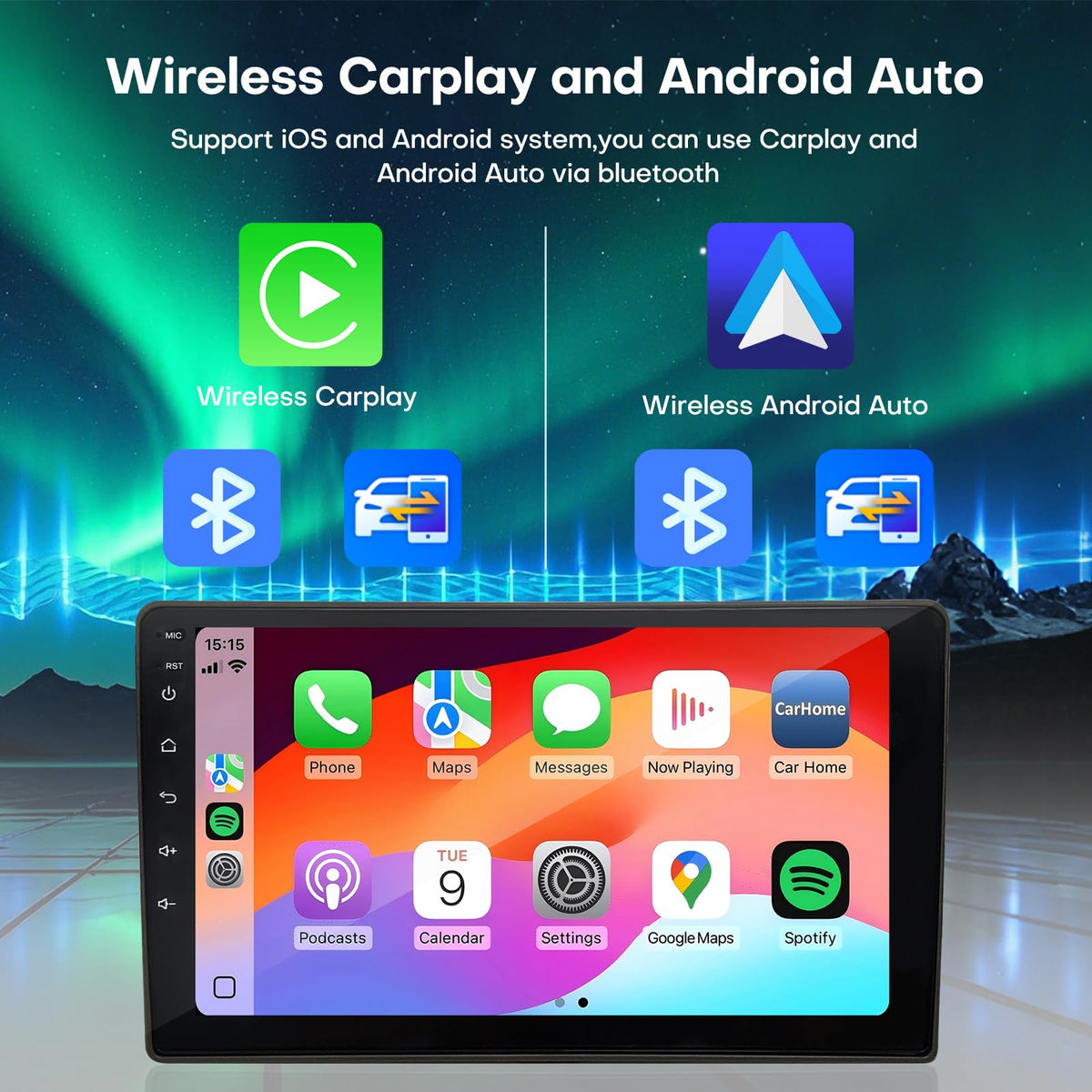 HNOPYHNT Camry radio Android Auto via USB for smart travels