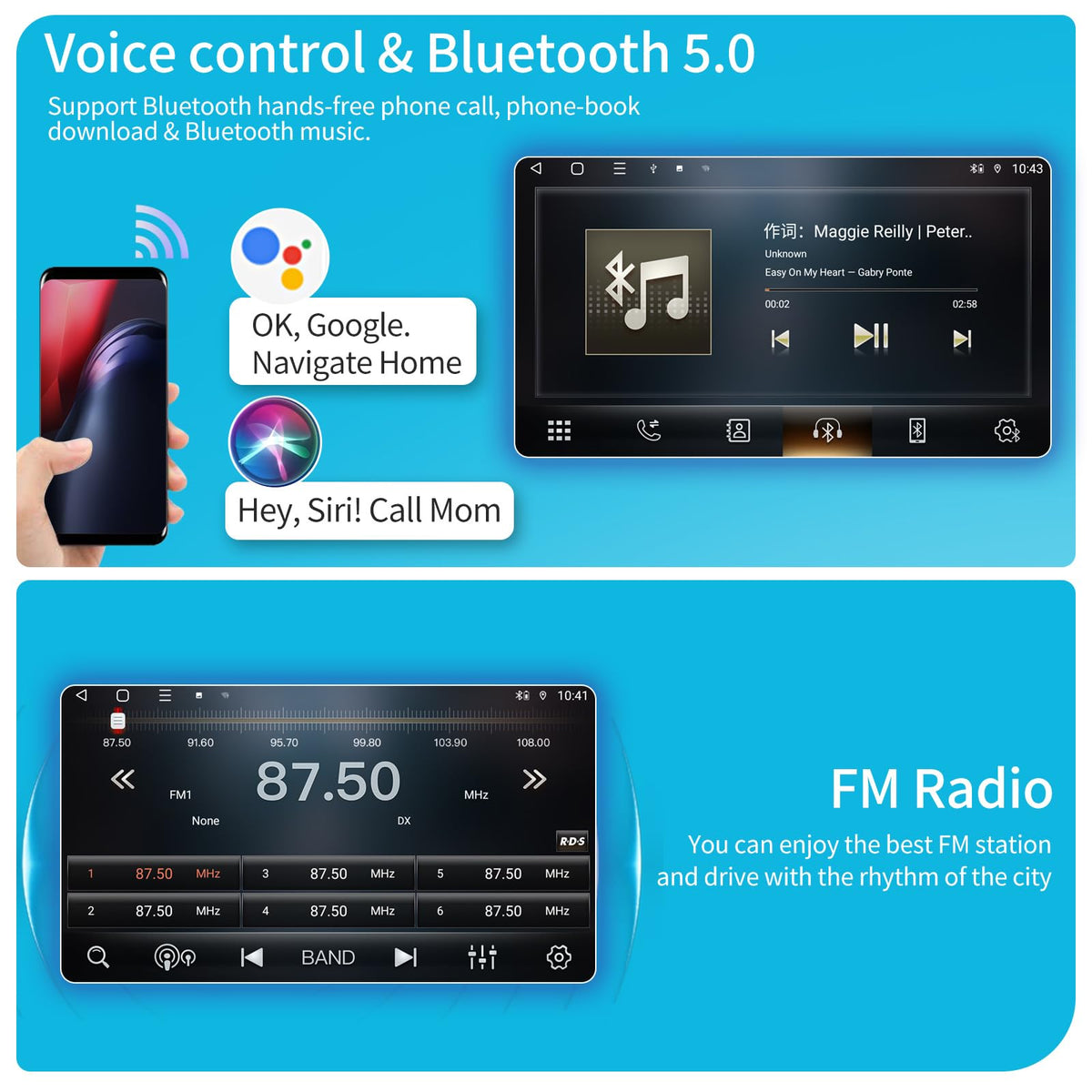 HNOPYHNT dual-band WiFi and Bluetooth 5.0 for stable connections