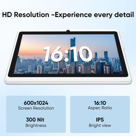 HNVHNV tablet held in hand to show compact size and portability benefit