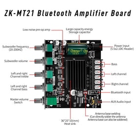 HOCHANAN ZK-MT21 knobs and controls close view for precise tone adjustment