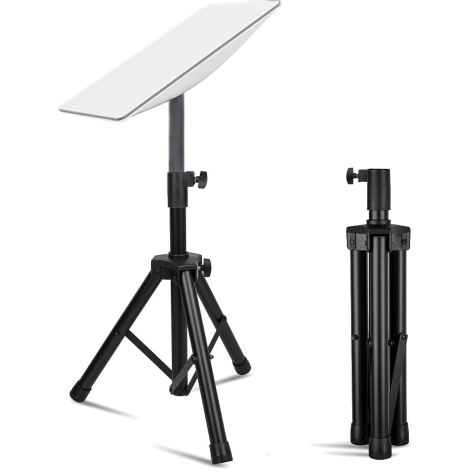 Hocoder tripod front view showing stable base and mounting plug benefit stable placement