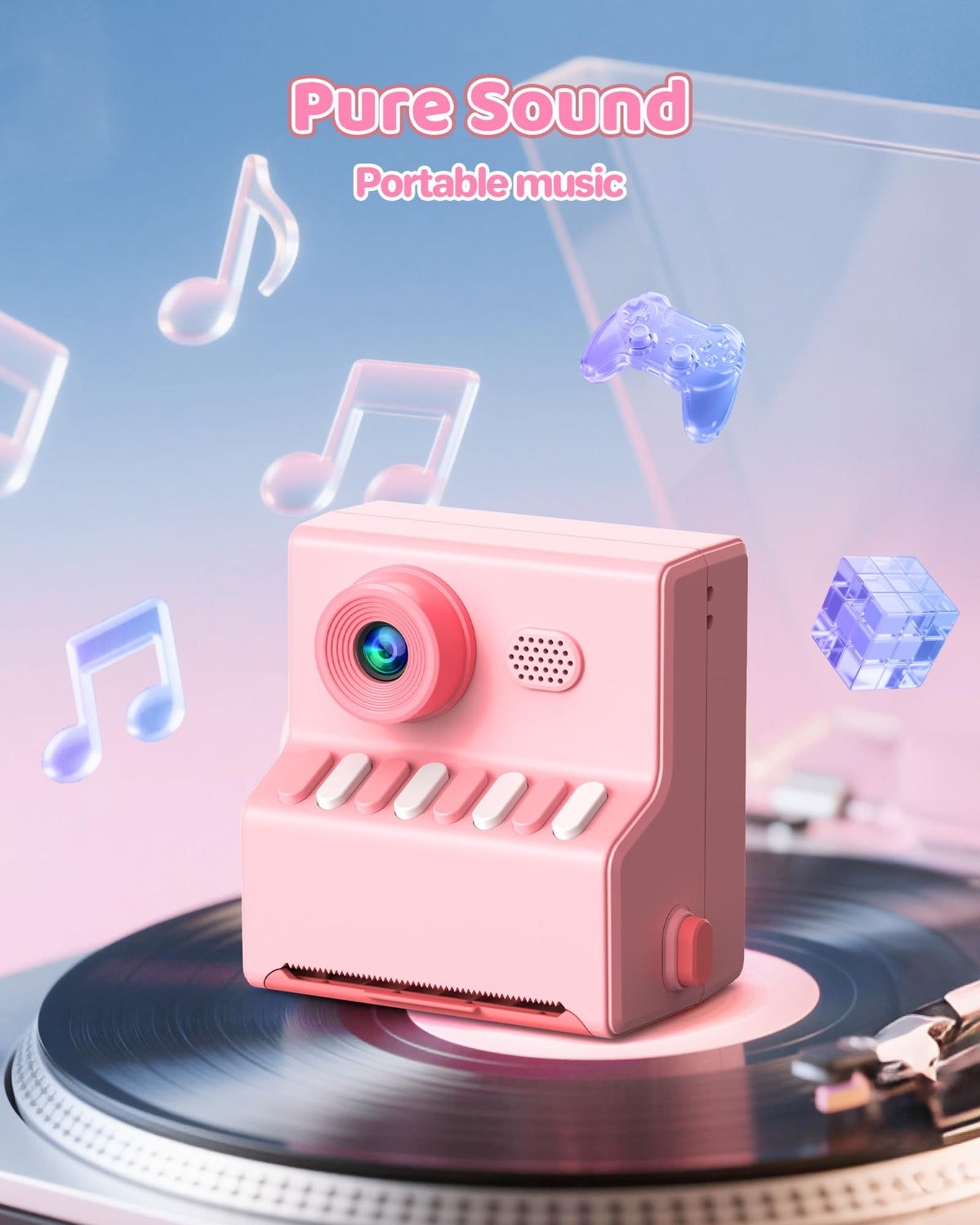 HODDRCCN Kids Camera 32GB SD card stores many memories